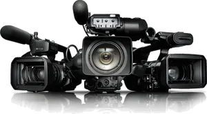 Professional Video Camera Setup PNG