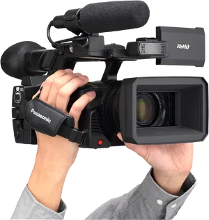 Professional Video Camerain Use PNG image