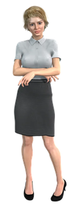 Professional Woman Standing Arms Crossed