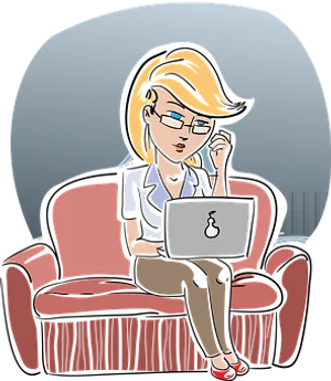 Professional Woman Using Laptop