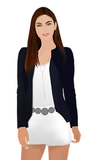 Professional Woman Vector Illustration