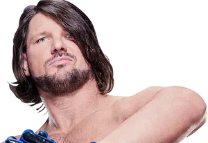 Professional Wrestler Confident Pose PNG image