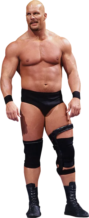 Professional Wrestler Standing Pose PNG image