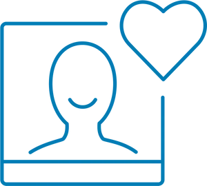 Profile Icon With Heart PNG