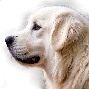 Profile Of A Great Pyrenees PNG 18