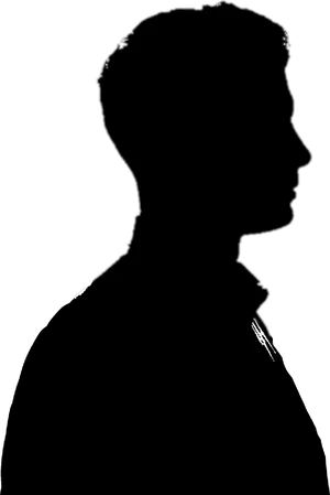 Profile Silhouetteof Man PNG image