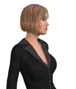 Profileof3 D Rendered Woman
