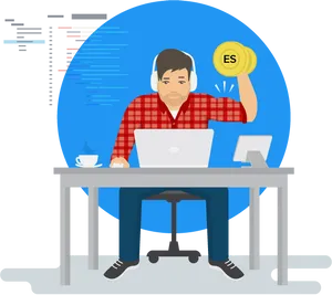 Programmerat Work Vector PNG image