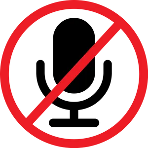 Prohibition Sign Redand Black PNG image