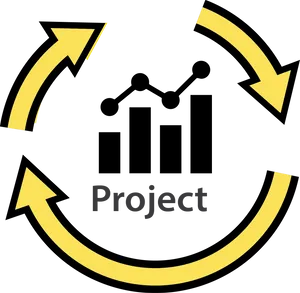 Project Cycle Graph Arrows PNG image