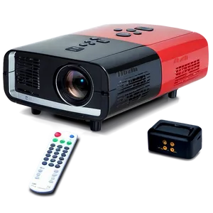 Projector With Remote Control PNG 06122024