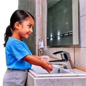 Proper Hand Wash For All Ages Png Sle PNG image