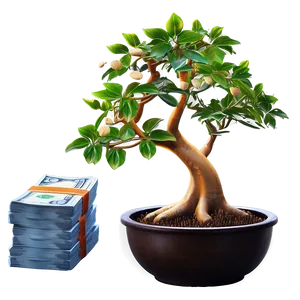 Prosperous Money Tree Image Png 06272024 PNG image