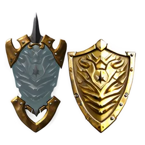 Protector's Gold Shield Png 06282024 PNG image