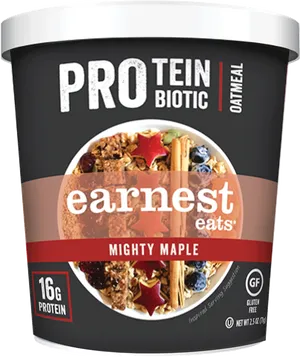 Protein Biotic Oatmeal Mighty Maple PNG image