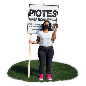 Protest Picket Sign Png Bis PNG image