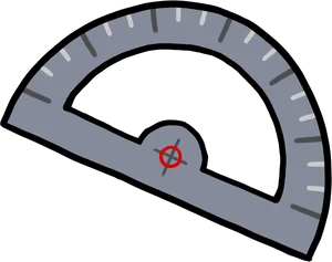 Protractor Math Instrument Vector PNG