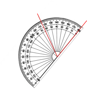 Protractor Measuring Angles PNG