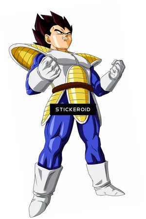 Proud Saiyan Warrior Vegeta PNG image