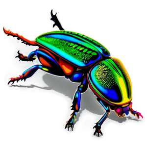 Psychedelic Beetle Visual PNG Lle PNG