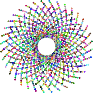 Psychedelic Color Explosion PNG image