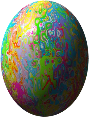 Psychedelic Easter Egg PNG image