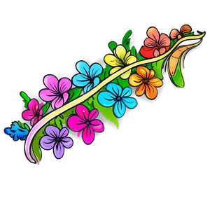 Psychedelic Flower Doodle Png 06272024 PNG image