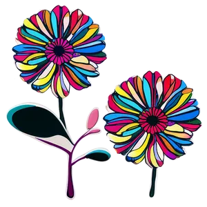 Psychedelic Flower Doodle Png 44 PNG image