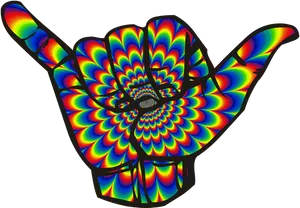 Psychedelic Hand Patterns PNG image