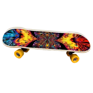 Psychedelic Skateboard Deck Artwork Png 06282024 PNG image