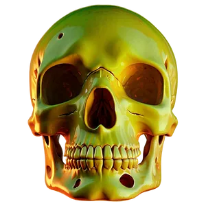 Psychedelic Skull Artwork Png B PNG image