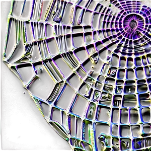 Psychedelic Spider Web Art