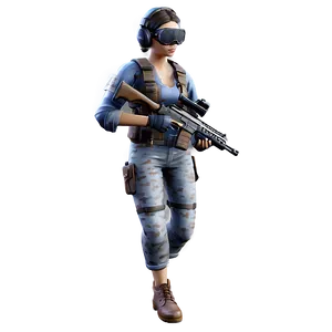 Pubg Character In Camo PNG 06262024