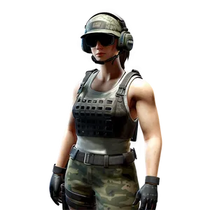 Pubg Character In Camo PNG Lsm