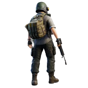 Pubg Character In Ghillie Suit PNG 06262024