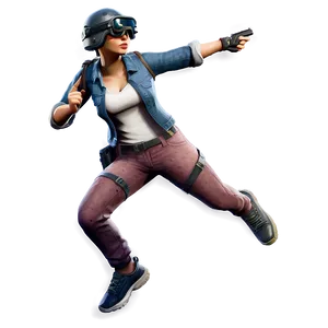 Pubg Character Jumping PNG Wvs93