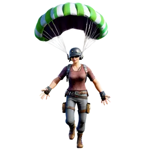 Pubg Character Parachuting PNG 72