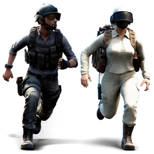 Pubg Character Running PNG 24