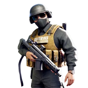 Pubg Character With Awm Sniper PNG 86 PNG