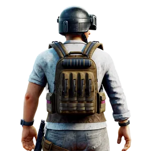 Pubg Character With Backpack PNG 06262024