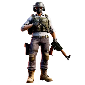 Pubg Character With Chicken Dinner PNG 21