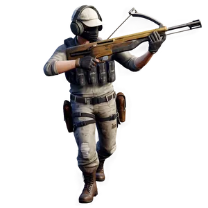 Pubg Character With Crossbow PNG Uhj94