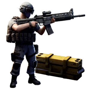 Pubg Character With M416 Rifle PNG 86 PNG