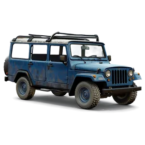 Pubg Character With Uaz Jeep PNG Mkq97