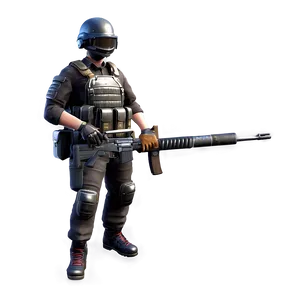 Pubg Warrior With Gun Png 06262024 PNG image