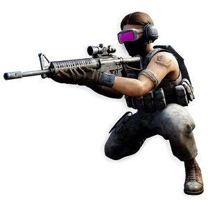 Pubg Warrior With Gun Png 06262024 PNG image