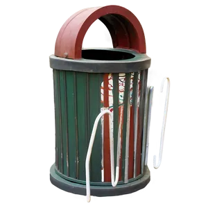 Public Park Trash Bin PNG 05042024