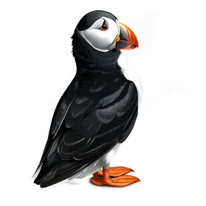 Puffin Black And White PNG 06292024 PNG