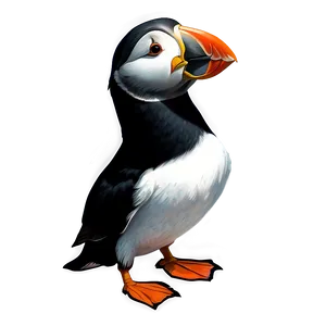 Puffin Sketch PNG Gfj