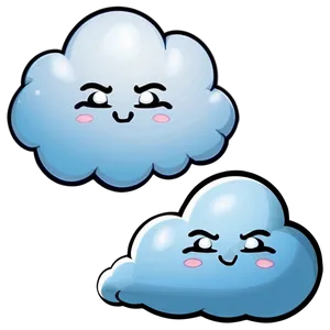 Puffy Cute Cloud PNG Shk PNG